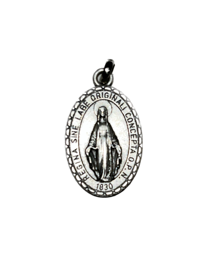 Médaille miraculeuse argentée 3,5cm