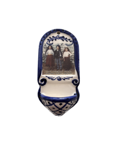 Bénitier en faïence - petits enfants