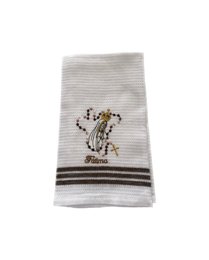 Serviettes chapelet de Fatima
