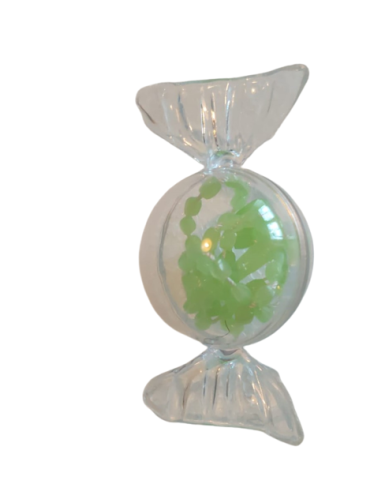 Terço plástico para crianças com caixa bombom