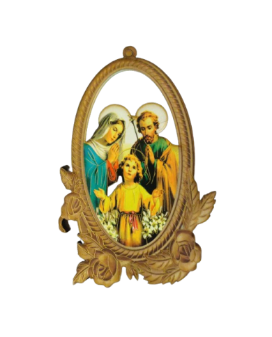 Quadro de Sagrada Família 15cm