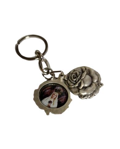Porte clef roses photos fatima/ange du Portugal