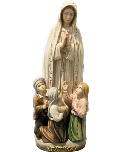 Aparição de Fátima em madeira