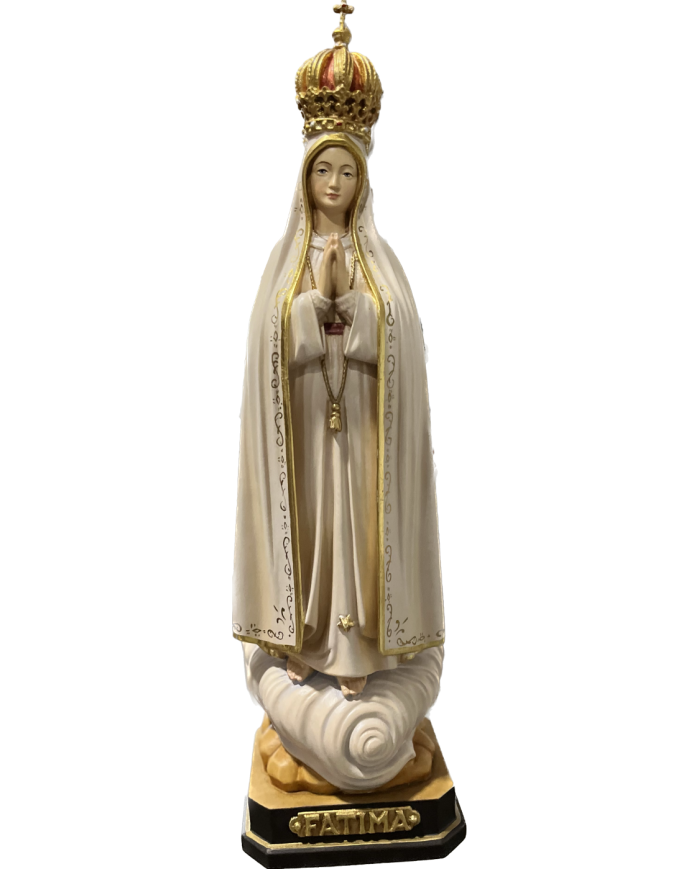 Vierge de Fatima en bois