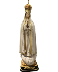 Vierge de Fatima en bois